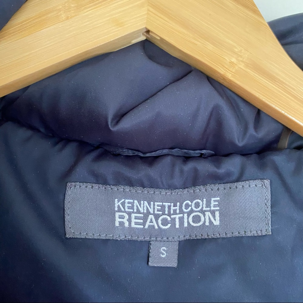 Kenneth Cole Quilted Chevron Down Puffer Jacket S - Picture 7 of 11